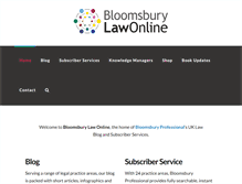 Tablet Screenshot of bloomsburylawonline.com